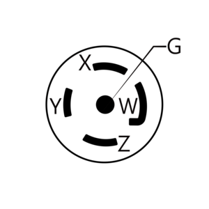 Fiche électrique NEMA L21-30 120/208V 30A, fiche de verrouillage pour machine - Product Image 6