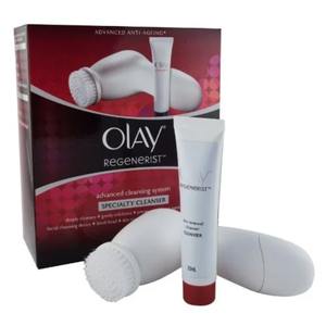 Para Olay Regenerist Cepillo de limpieza facial Exfoliante facial antiarrugas con 2 cabezales de cepillo - Product Image 1