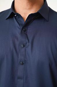 Conjunto de traje Shalwar Kameez para hombre de Color oscuro azul marino, 2 uds., ropa pakistaní e india, algodón, invierno y verano, informal, Salwar kameez - Product Image 6