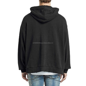 Sudadera con Capucha Gruesa Personalizada al por Mayor, Sudadera Vintage Desgastada, Sudadera Lisa sin Estampado, Sudadera Lavada con Efecto Desgastado - Product Image 3