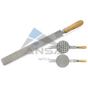 เครื่องมือฟาร์เรียร์สำหรับสัตวแพทย์แบบมืออาชีพกีบม้าของม้ากีบเท้าพร้อมด้ามจับไม้ที่สะดวกสบายทนทานตะไบเหล็กสองด้าน - Product Image 1