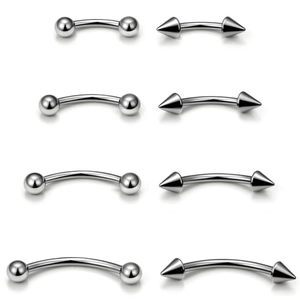 Youkeen Bijoux de <span class=keywords><strong>piercing</strong></span> en titane : Barbell incurvé, mini <span class=keywords><strong>anneau</strong></span> de sourcil, <span class=keywords><strong>labret</strong></span> <span class=keywords><strong>vertical</strong></span>, <span class=keywords><strong>anneau</strong></span> pour lèvre, oreille, rook, nombril - Product Image 1