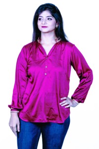 Satén Magenta Formal largo superior excelente calidad proveedor indio silueta recta cintura Natural sólido ecológico Flare - Product Image 3