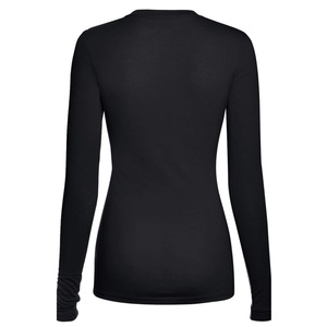 KATBROS INDUSTRY Women's Long Sleeve V-Neck <b>Scrub</b> <b>Top</b> Purple Knitted Polyester/Cotton Hospital Seamless Fusing Uniform Blouse - Product Image 2