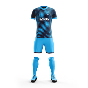 Camiseta de poliéster de fútbol personalizada de alta calidad de tendencia superior Diseña tu propio uniforme de fútbol sublimado para jugadores - Product Image 1