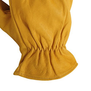 ถุงมือหนังทำงานโลโก้สำหรับคนขับทนทานถุงมือนิรภัยสำหรับงานเชื่อมหนังวัวทนทานชุดป้องกันสำหรับงานอุตสาหกรรมออกแบบได้ตามต้องการ - Product Image 2