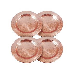 ชุดถาดรองแก้วสแตนเลสทรงกลม4ชิ้นพร้อมขาตั้งสแตนเลสทรงกลม - Product Image 4