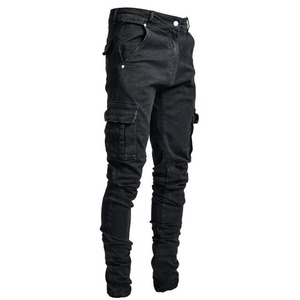 Pantalones Cargo de verano con logotipo personalizado para hombre, ropa de calle de verano de lona de último diseño, transpirable, de punto liso con bolsillos, estilo informal - Product Image 5