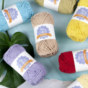 Misoknit Mace & Cotton Fil torsadé en forme de chaîne Strong Twist Meilleur prix pour un produit à motif brut de qualité - Product Image 6