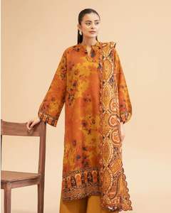Ssumaira's <b>Present</b> Warm Digital Printed Khaddar Suit Trendy Look for Cold Season - Product Image 3