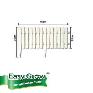 Paneles de valla de jardín para privacidad de madera, Color blanco Natural, 35cm x 59m x 25cm - Product Image 5