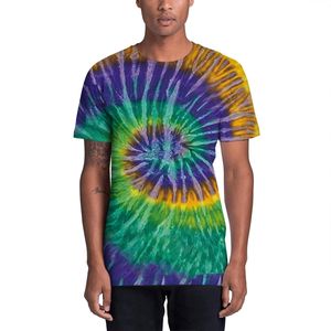 Nouveautés : fabricants de vêtements sur mesure, t-shirt tie-dye 100% coton pour homme, coupe ample, style top, t-shirt tie-dye homme - Product Image 4
