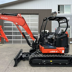 รถขุดขนาดเล็ก Kubota U55-5 ปี 2025 ของแท้ เครื่องจักรดั้งเดิม มือสอง น้ำหนักใช้งาน 3 ตัน พร้อมเกียร์ ปั๊ม มอเตอร์-คอร์ - Product Image 4