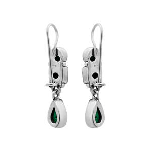 <b>Green</b> Onyx Gemstone Drop <b>Earrings</b> 925 Sterling Silver Handmade Silver Dangle <b>Earrings</b> for Wholesale - Product Image 5
