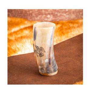 Logotipo personalizado Cuerno vikingo medieval Vaso para beber Respetuoso con el medio ambiente Hecho a mano Estilo animal Taza Vintage Barras pulidas para regalos - Product Image 1