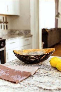 ลองทำด้วยมือคุณภาพสูงทำด้วยมือชามฮอร์นขัดสูงเครื่องครัวสำหรับเสิร์ฟซุปก๋วยเตี๋ยว - Product Image 5