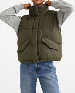 Nuevo Chaleco Corto Acolchado para Mujer, Venta al por Mayor, Colección Otoño Invierno 2026, Ropa de Mujer, Chaqueta sin Mangas con Efecto Burbuja - Product Image 4