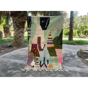 Tapis marocains faits main en laine, authentiques tapis berbères, laine naturelle, artisanat artisanal, taille et couleurs personnalisables, haute qualité - Product Image 1