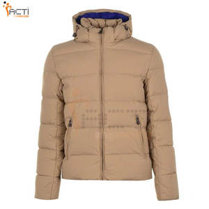 Nouvelle arrivée veste à capuche rembourrée logo personnalisé pour hommes veste d'hiver chaude à fermeture éclair pour hommes - Product Image 1