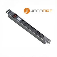 1U PDU 16A 6/8/10/16Way Metered High Power Rack Israël Type pour Cabinet 19 ''pour Data Center CE ROHs SAA Power Supply Extension