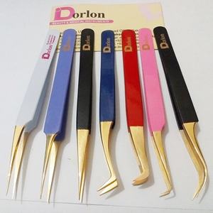 Pince à épiler avec logo personnalisé, extension de cils de beauté, pince à épiler, extension de cils parfaite au Pakistan avec logo - Product Image 3