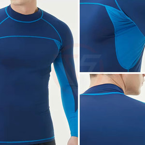 Dernier design, prix abordable, rashguards pour hommes, couleur unie, respirants, légers, en vente en ligne - Product Image 5