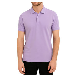 Premium Unisex <b>Purple</b> Polo <b>Shirt</b> Custom Logo Embroidery 100% Cotton Casual Wear Custom Polo <b>Shirt</b> - Product Image 6