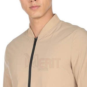 Chaqueta Bomber de Lana de Alta Calidad para Hombre, Transpirable, con Patrón Tejido, Cuello Redondo, Popular para Invierno, Servicio OEM, Impermeable - Product Image 5