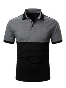Logotipo bordado personalizado Hombres Poliéster Spandex Trabajo de negocios Polo Camisetas Hombre Premium Uniforme Golf Polo Camisas - Product Image 2