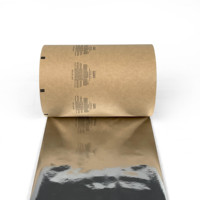 Rouleaux de film d'emballage en plastique PET laminé BOPP papier kraft imprimé personnalisé mat doux pour emballage de collation alimentaire pour chocolat