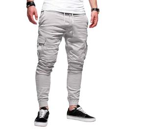 เสื้อผ้าผู้ชายกางเกงกีฬากางเกงวิ่งแบบลำลองกางเกงคาร์โก้4กระเป๋าด้านสำหรับผู้ชายกางเกงลายทางทรงตรงโค้ง2026 - Product Image 4