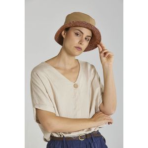 Sombrero de pescador Reversible de doble cara para mujer de lujo italiano, ropa Formal elegante para exteriores, uso durante todo el año, verano duradero - Product Image 5