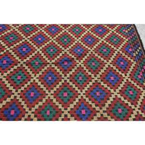 Turkish Area Rug, 4.8x7.3 ft Vintage Rug, <b>Red</b> Kilim <b>Wool</b> Rug - Product Image 5