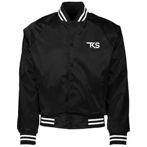 Chaqueta Varsity de Satén para Hombre, Chaqueta de Invierno con Cierre de Botón a Presión, Bombardero Universitario Deportivo, Chaqueta de Satén Premium para Hombre - Product Image 4