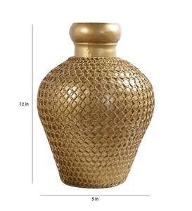 Florero de Metal hecho a mano moderno y clásico, decoración del hogar, jarrón de mesa hecho de vidrio, hierro, latón, aluminio - Product Image 3