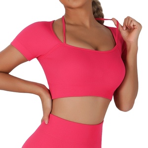 Venta caliente de secado rápido sin costuras Fitness Yoga ropa con glúteos de melocotón y dos conjuntos de ropa de gimnasio para mujeres 2026 - Product Image 3