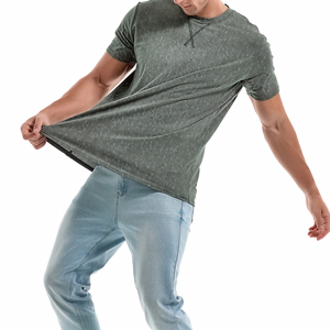 Top Quality <b>Light</b> Weight New Fashion Customize logo 100% Pure Cotton Stock Bulk Mix Clothes Used Short Sleeve T Shirts For Men - Product Image 4