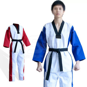 Traje de Taekwondo Kimono Jiujitsu asequible para principiantes y expertos Traje de Taekwondo unisex con material de algodón duradero - Product Image 5