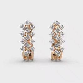 Premium Quality Diamond Earrings Thoughtful Luxury Gift for Valentines Day or Christmas Export Sale - Product Image 2