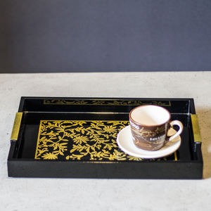 ถาดเสิร์ฟแล็กเกอร์เคลือบเงามันวาวสูงสำหรับตกแต่งบ้านจากเวียดนามกลางที่โดดเด่น - Product Image 4