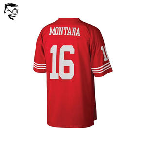 Camiseta de fútbol americano Montana personalizada al por mayor para jóvenes, juego de práctica de sarga para adultos, 100% poliéster, sublimación para adultos - Product Image 3