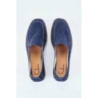 Espadrille à talon compensé fermé et talon bas