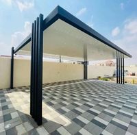 Structure de pergola et abri de voiture polyvalente en acier, conception personnalisée CE, pour usage résidentiel et commercial, à vendre en Europe et aux États-Unis