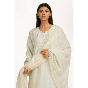 Traje de Encaje de Polycambrik de 3 Piezas con Diseño Estampado Bordado IPSTD-44749 - Product Image 2