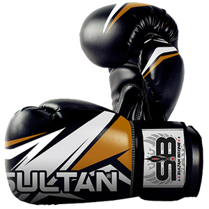 Gants de boxe Sultan en cuir PU avec paume respirante et sangle Velcro sécurisée - Product Image 3
