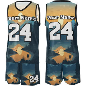 Envío Rápido - Uniformes de Baloncesto Unisex Personalizables, Transpirables, de Alta Calidad, Estampados, Ropa Deportiva para Equipos, Todas las Tallas - Product Image 1