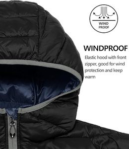 2025 vente chaude hommes High Street Style hiver doudoune matelassé à capuche col fermeture à glissière avant étanche OEM Service - Product Image 5