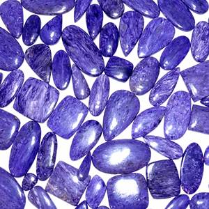 พลอยหลวม Charoite ธรรมชาติขายส่ง พลอย Charoite ธรรมชาติ Cabochon พลอยที่สวยงามสําหรับทําเครื่องประดับ - Product Image 5