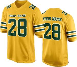 Conjunto de camiseta de fútbol americano personalizable con logotipos de equipos y números de jugadores para equipos de todos los tamaños - Product Image 1