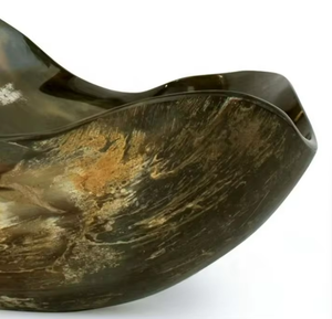 Cuenco minimalista de cuerno de búfalo, accesorio de servir sencillo para mesa de comedor, cocina, decoración del hogar, hecho a mano, acabado natural, exótico, indio - Product Image 2